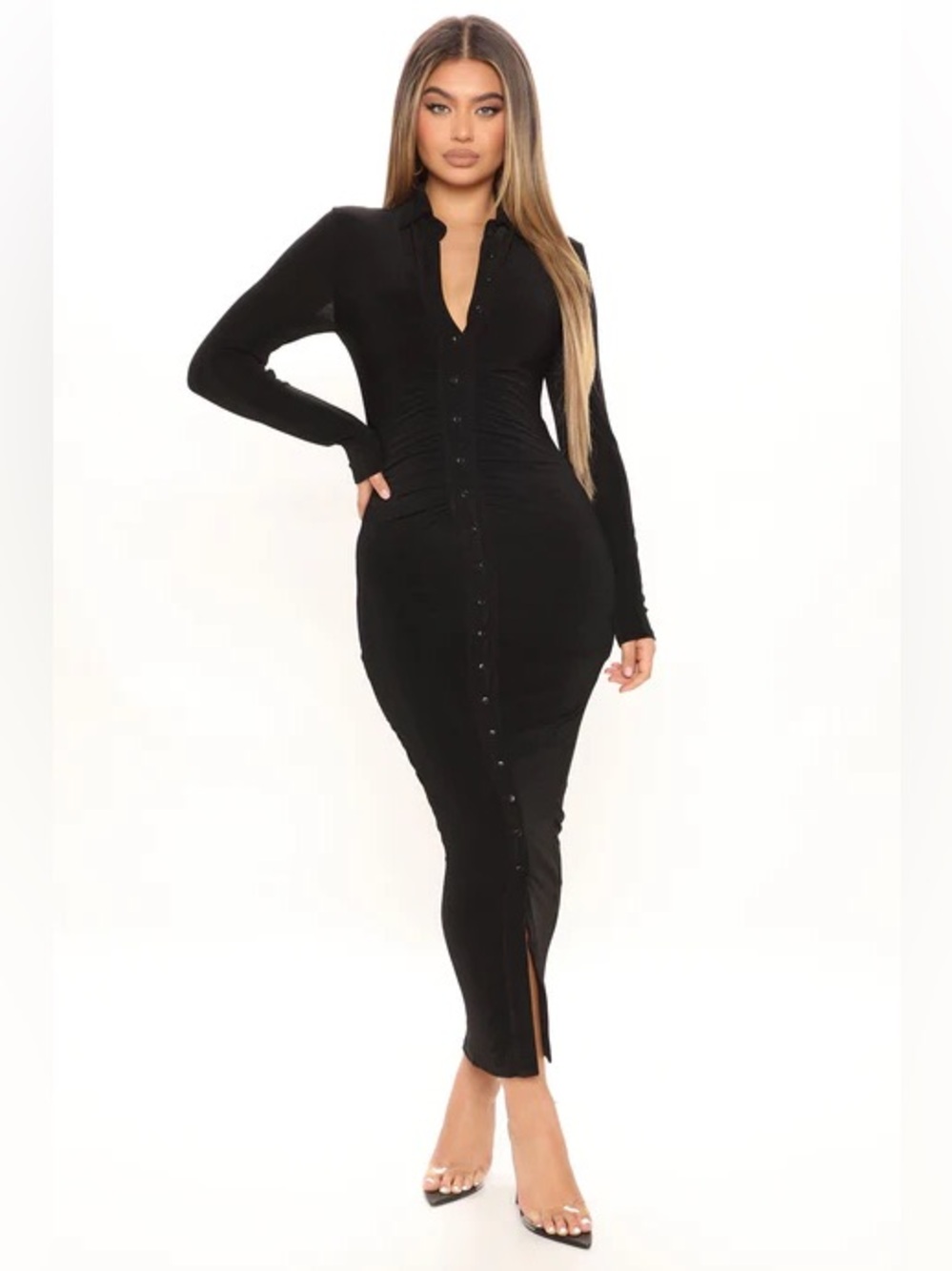 NWT Fashion Nova velvet maxi dress